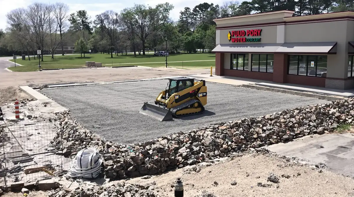 Commercial sitework and site preparation in Commercial Pad Sitework Along Blue Springs' Growth Corridors
